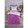 ETE HOMETEX TEK KİŞİLİK LÜX WELSOFT YORGAN SETİ PRENSES MÜRDÜM 155X215CM 8696474231855